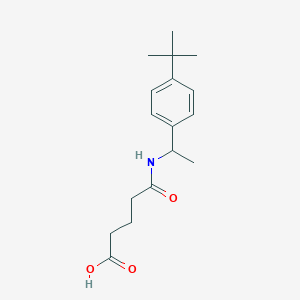 5-{[1-(4-Tert-butylphenyl)ethyl]amino}-5-oxopentanoic acid