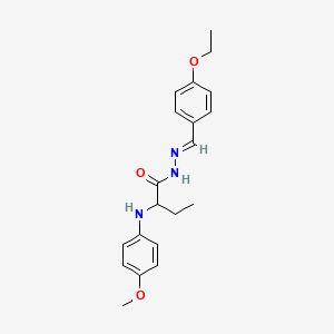 N'-[(E)-(4-ethoxyphenyl)methylidene]-2-[(4-methoxyphenyl)amino]butanehydrazide