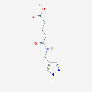 5-{[(1-methyl-1H-pyrazol-4-yl)methyl]amino}-5-oxopentanoic acid