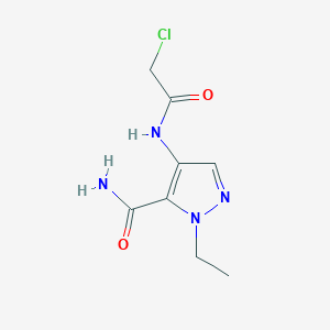 4-[(chloroacetyl)amino]-1-ethyl-1H-pyrazole-5-carboxamide