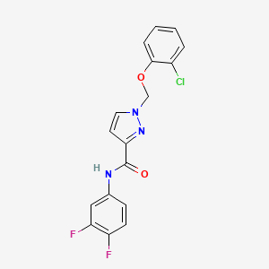 1-[(2-chlorophenoxy)methyl]-N-(3,4-difluorophenyl)-1H-pyrazole-3-carboxamide