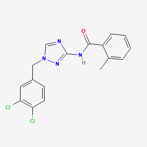 N-[1-(3,4-dichlorobenzyl)-1H-1,2,4-triazol-3-yl]-2-methylbenzamide