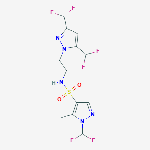 N-{2-[3,5-bis(difluoromethyl)-1H-pyrazol-1-yl]ethyl}-1-(difluoromethyl)-5-methyl-1H-pyrazole-4-sulfonamide