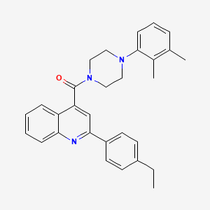 [4-(2,3-Dimethylphenyl)piperazin-1-yl][2-(4-ethylphenyl)quinolin-4-yl]methanone