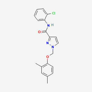 N-(2-chlorophenyl)-1-[(2,4-dimethylphenoxy)methyl]-1H-pyrazole-3-carboxamide