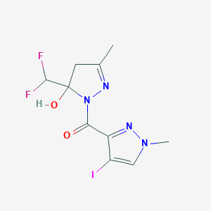 [5-(difluoromethyl)-5-hydroxy-3-methyl-4,5-dihydro-1H-pyrazol-1-yl](4-iodo-1-methyl-1H-pyrazol-3-yl)methanone