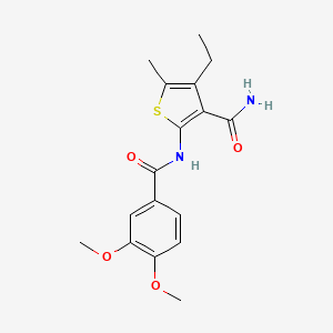 2-{[(3,4-Dimethoxyphenyl)carbonyl]amino}-4-ethyl-5-methylthiophene-3-carboxamide