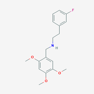 molecular formula C18H22FNO3 B10955850 2-(3-fluorophenyl)-N-(2,4,5-trimethoxybenzyl)ethanamine 