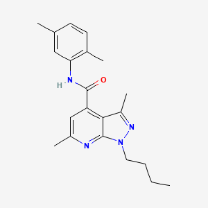 1-butyl-N-(2,5-dimethylphenyl)-3,6-dimethyl-1H-pyrazolo[3,4-b]pyridine-4-carboxamide