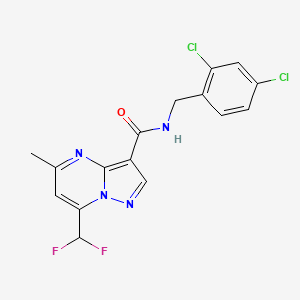 N-(2,4-dichlorobenzyl)-7-(difluoromethyl)-5-methylpyrazolo[1,5-a]pyrimidine-3-carboxamide