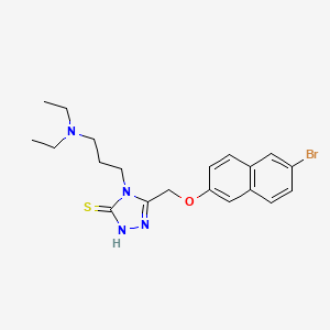 5-{[(6-bromonaphthalen-2-yl)oxy]methyl}-4-[3-(diethylamino)propyl]-4H-1,2,4-triazole-3-thiol