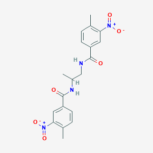 4-methyl-N-[2-[(4-methyl-3-nitrobenzoyl)amino]propyl]-3-nitrobenzamide