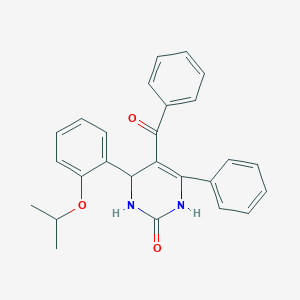 6-phenyl-5-(phenylcarbonyl)-4-[2-(propan-2-yloxy)phenyl]-3,4-dihydropyrimidin-2(1H)-one