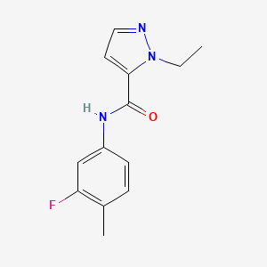 1-ethyl-N-(3-fluoro-4-methylphenyl)-1H-pyrazole-5-carboxamide