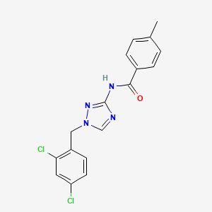 N-[1-(2,4-dichlorobenzyl)-1H-1,2,4-triazol-3-yl]-4-methylbenzamide