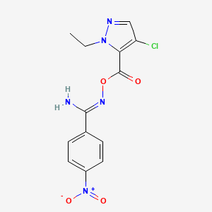 N'-{[(4-chloro-1-ethyl-1H-pyrazol-5-yl)carbonyl]oxy}-4-nitrobenzenecarboximidamide