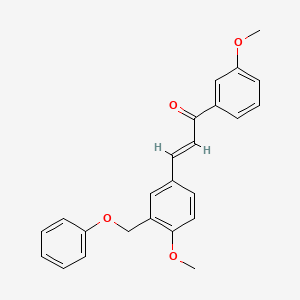 (2E)-3-[4-methoxy-3-(phenoxymethyl)phenyl]-1-(3-methoxyphenyl)prop-2-en-1-one