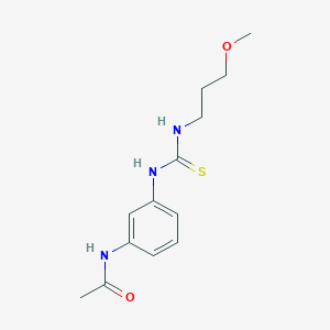 molecular formula C13H19N3O2S B10956080 N-(3-{[(3-methoxypropyl)carbamothioyl]amino}phenyl)acetamide 