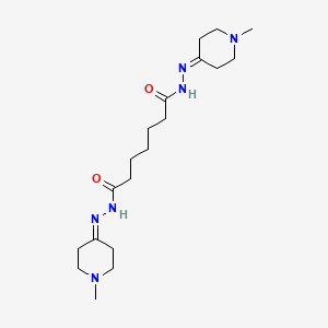 N'~1~,N'~7~-bis(1-methylpiperidin-4-ylidene)heptanedihydrazide