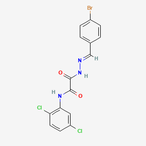 2-[(2E)-2-(4-bromobenzylidene)hydrazinyl]-N-(2,5-dichlorophenyl)-2-oxoacetamide