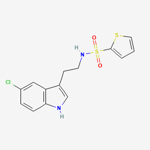 N-[2-(5-chloro-1H-indol-3-yl)ethyl]thiophene-2-sulfonamide