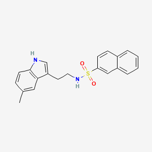 N-[2-(5-methyl-1H-indol-3-yl)ethyl]naphthalene-2-sulfonamide