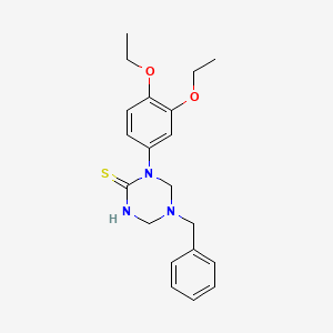 5-Benzyl-1-(3,4-diethoxyphenyl)-1,3,5-triazinane-2-thione