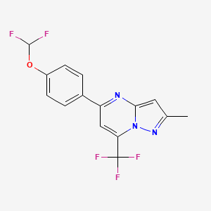 5-[4-(Difluoromethoxy)phenyl]-2-methyl-7-(trifluoromethyl)pyrazolo[1,5-a]pyrimidine