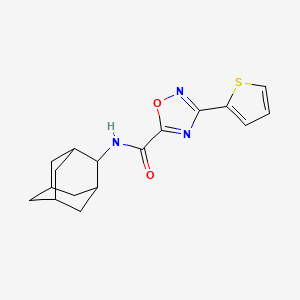 molecular formula C17H19N3O2S B10956267 N-(2-Adamantyl)-3-(2-thienyl)-1,2,4-oxadiazole-5-carboxamide 