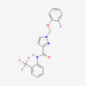 1-[(2-fluorophenoxy)methyl]-N-[2-(trifluoromethyl)phenyl]-1H-pyrazole-3-carboxamide