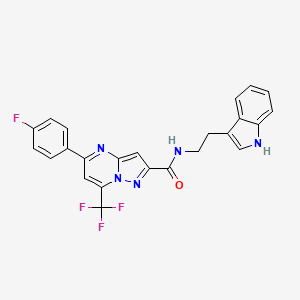 5-(4-fluorophenyl)-N-[2-(1H-indol-3-yl)ethyl]-7-(trifluoromethyl)pyrazolo[1,5-a]pyrimidine-2-carboxamide