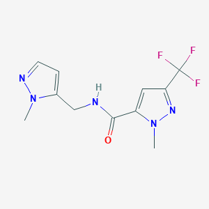 1-methyl-N-[(1-methyl-1H-pyrazol-5-yl)methyl]-3-(trifluoromethyl)-1H-pyrazole-5-carboxamide