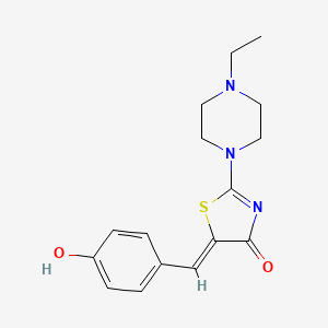 (5Z)-2-(4-ethylpiperazin-1-yl)-5-(4-hydroxybenzylidene)-1,3-thiazol-4(5H)-one