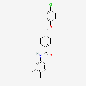 4-[(4-chlorophenoxy)methyl]-N-(3,4-dimethylphenyl)benzamide