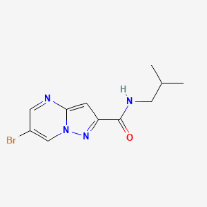 6-bromo-N-(2-methylpropyl)pyrazolo[1,5-a]pyrimidine-2-carboxamide