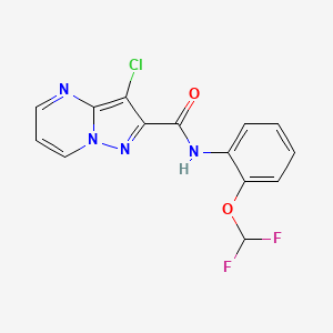 3-chloro-N-[2-(difluoromethoxy)phenyl]pyrazolo[1,5-a]pyrimidine-2-carboxamide