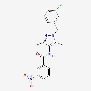 N-[1-(3-chlorobenzyl)-3,5-dimethyl-1H-pyrazol-4-yl]-3-nitrobenzamide