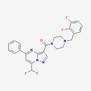 [4-(2,3-Difluorobenzyl)piperazin-1-yl][7-(difluoromethyl)-5-phenylpyrazolo[1,5-a]pyrimidin-3-yl]methanone