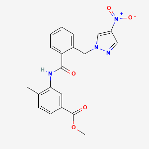 methyl 4-methyl-3-[({2-[(4-nitro-1H-pyrazol-1-yl)methyl]phenyl}carbonyl)amino]benzoate