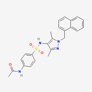 N-(4-{[3,5-dimethyl-1-(naphthalen-1-ylmethyl)-1H-pyrazol-4-yl]sulfamoyl}phenyl)acetamide