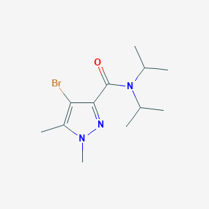 4-bromo-1,5-dimethyl-N,N-di(propan-2-yl)-1H-pyrazole-3-carboxamide