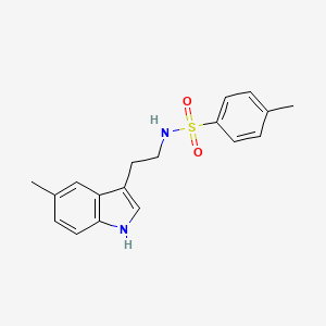 4-methyl-N-[2-(5-methyl-1H-indol-3-yl)ethyl]benzenesulfonamide