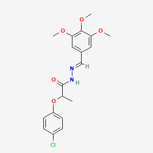 2-(4-chlorophenoxy)-N'-[(E)-(3,4,5-trimethoxyphenyl)methylidene]propanehydrazide