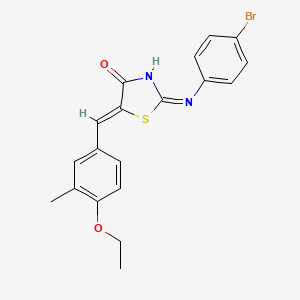 (5Z)-2-(4-bromoanilino)-5-[(4-ethoxy-3-methylphenyl)methylidene]-1,3-thiazol-4-one