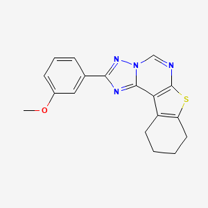 2-(3-Methoxyphenyl)-8,9,10,11-tetrahydro[1]benzothieno[3,2-e][1,2,4]triazolo[1,5-c]pyrimidine