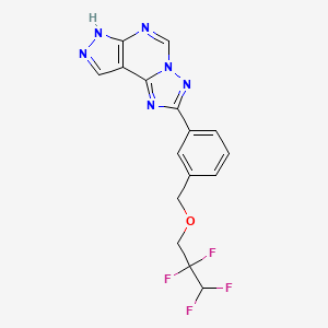 2-{3-[(2,2,3,3-tetrafluoropropoxy)methyl]phenyl}-7H-pyrazolo[4,3-e][1,2,4]triazolo[1,5-c]pyrimidine