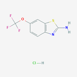 molecular formula C8H6ClF3N2OS B109571 盐酸利鲁唑 CAS No. 850608-87-6