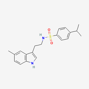 N-[2-(5-methyl-1H-indol-3-yl)ethyl]-4-(propan-2-yl)benzenesulfonamide