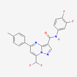 7-(difluoromethyl)-N-(3,4-difluorophenyl)-5-(4-methylphenyl)pyrazolo[1,5-a]pyrimidine-3-carboxamide