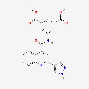 dimethyl 5-({[2-(1-methyl-1H-pyrazol-4-yl)quinolin-4-yl]carbonyl}amino)benzene-1,3-dicarboxylate